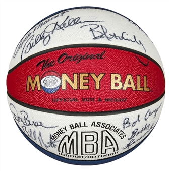 1972-73 ABA Indiana Pacers Team and Alumni Signed Basketball (JSA)